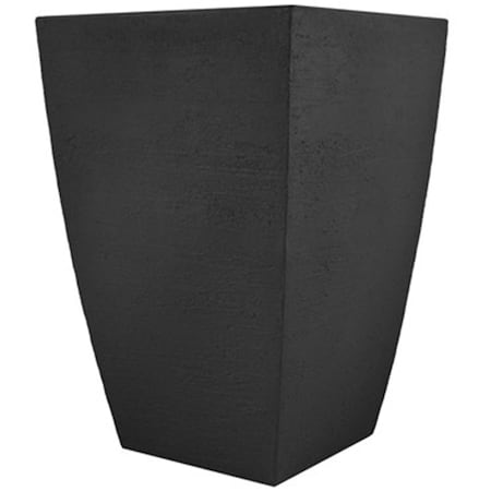 Tusco Modern Tall Square Planter, Black - 23 in. TUSMSQT23BK